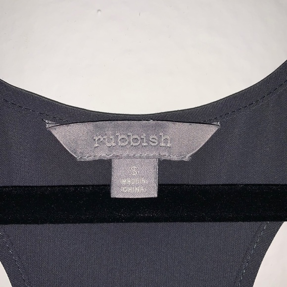 Rubbish long gray racerback tank size small - Picture 4 of 7